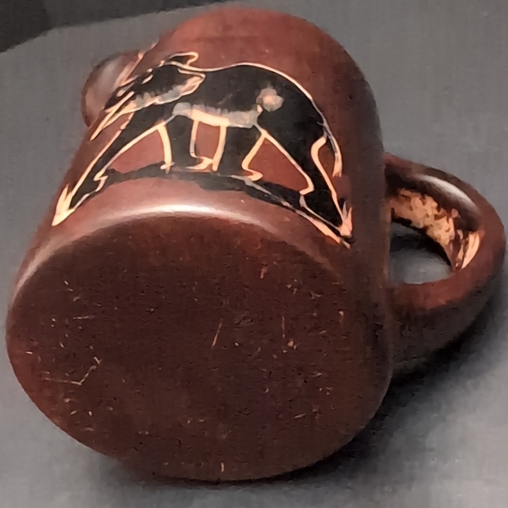 Kuku Hut,Hand carved Brown Stone Sugar And Creamer Set with Tray. - Picture 5 of 16